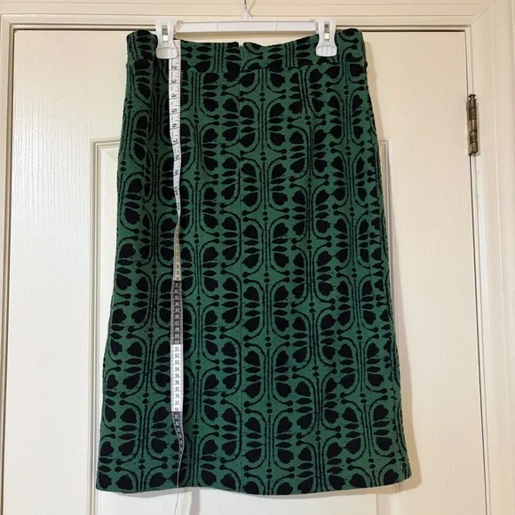 Maeve Green and Black Patterned Skirt - Picture 5 of 9